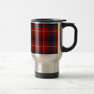 Mug De Voyage Tartan bleu et vert rouge de Fraser de clan