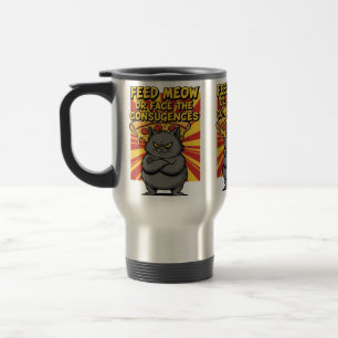 Mug De Voyage "Tasse Drôle de Pizza – Tranche de Bonheur pour le