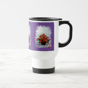 Mug De Voyage Taza De Viaje Bodegón de flores