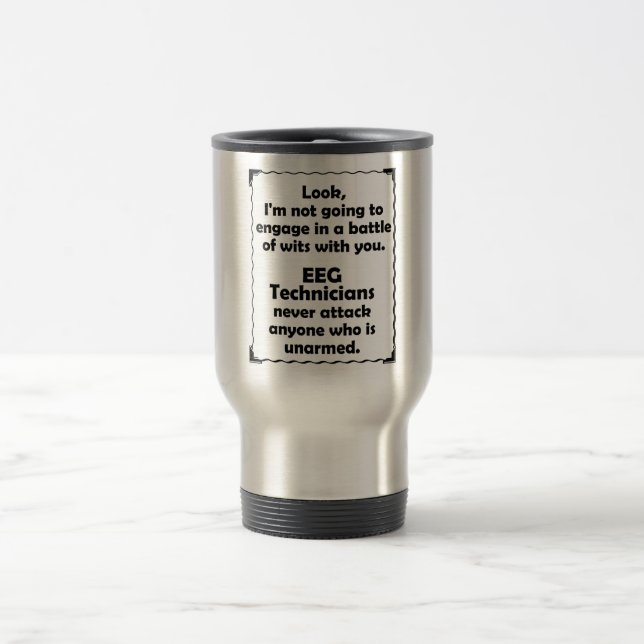 Mug De Voyage Technicien de la joute d'esprit EEG (Centre)