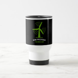 Mug De Voyage Technicien de maintenance d'éolienne