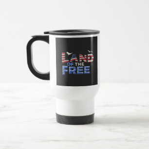 Mug De Voyage "Terre des Libres" Canette de café de voyage.