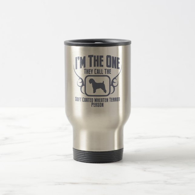 Mug De Voyage Terrier blond comme les blés doucement enduit (Centre)
