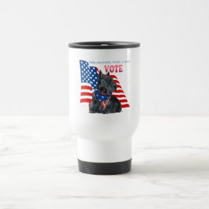 Mug De Voyage Térrier Écossais Faire sortir le VOTE