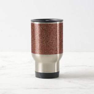 Mug De Voyage Texture de pierre de marbre rouge tendance cool