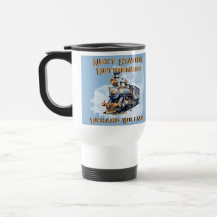 Mug De Voyage Thème Voyage de retraite Train Vintage Prochain ga