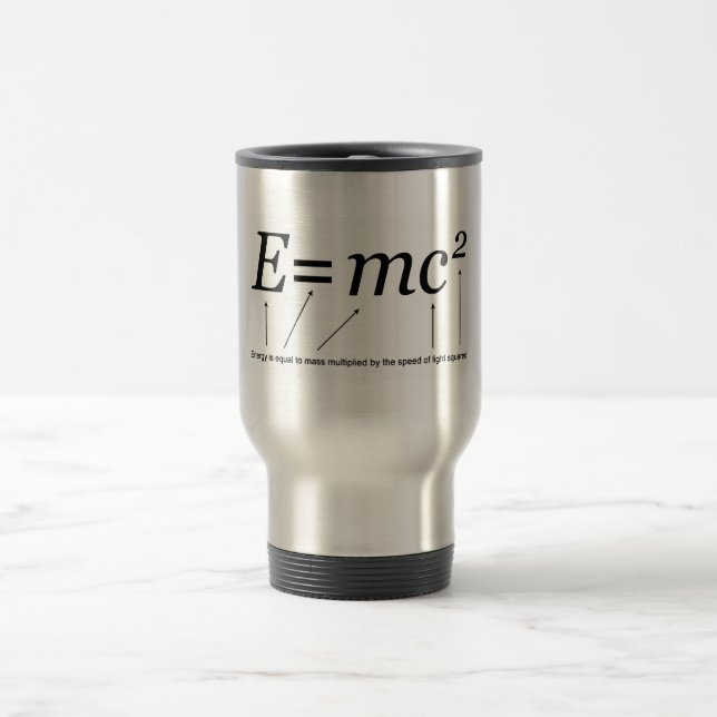 Mug De Voyage Théorie d'E=MC2 Einstein de relativité (Centre)