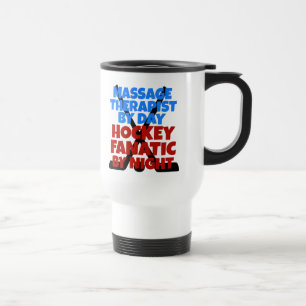 Mug De Voyage Thérapeute de massage amateur de hockey