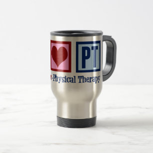 Mug De Voyage Thérapie physique de Peace Love