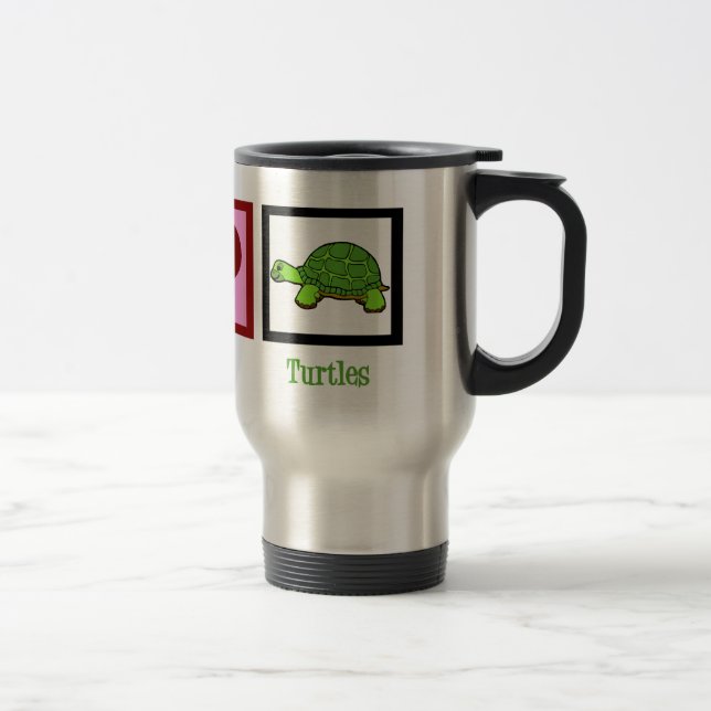 Mug De Voyage Tortues de paix (Droit)