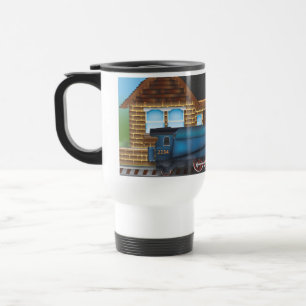 Mug De Voyage Train à vapeur vintage en gare