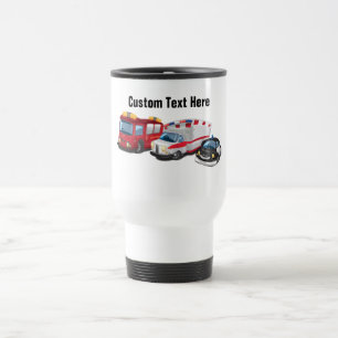 Mug De Voyage Transport des services de police, d'ambulance et d