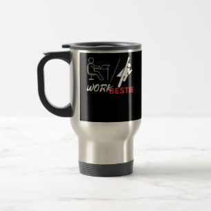Mug De Voyage Travail Bestie Meilleur Travail Bestie Humour Amus
