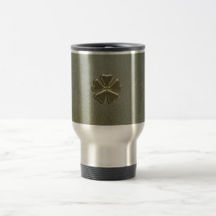 Mug De Voyage Trèfle élégant Saint-Patrick,Cuir Vert