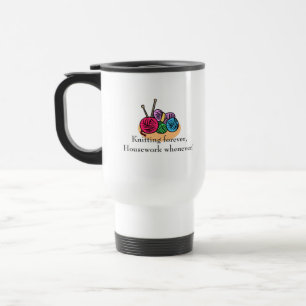 Mug De Voyage Tricot éternel, travaux ménagers chaque fois