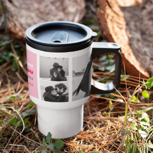 Mug De Voyage Trois photos de collection Colorful Love You Val