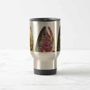 Mug De Voyage Trois truites - Broyeur, Arc-en-ciel, Brown