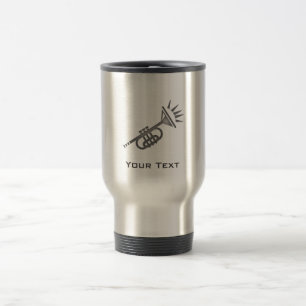 Mug De Voyage Trompette balayée de métal-regard
