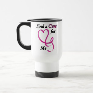 Mug De Voyage Trouver un remède/coeur/moi...Cancer du sein