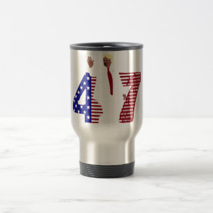 Mug De Voyage Trump 47 Promesse d'allégeance USA