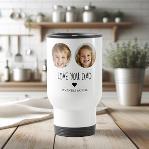 Mug De Voyage Tu aimes papa Photo à visage personnalisé