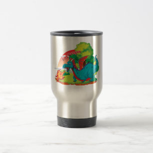 Mug De Voyage Tumbler de dragon de feu