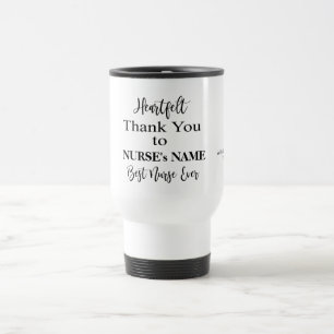 Mug De Voyage Typographie de l'Merci du coeur