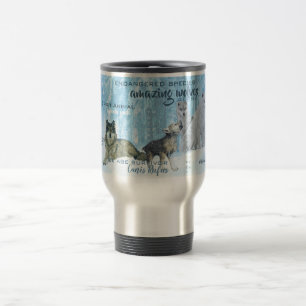 Mug De Voyage Typographie des loups Extraordinaires Personnalis