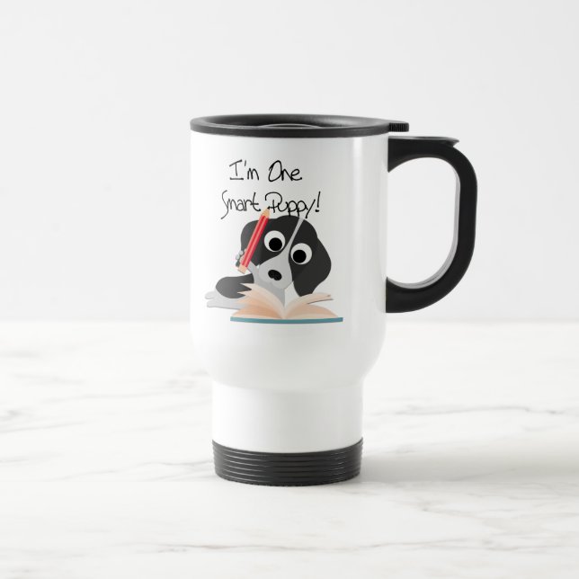 Mug De Voyage Un Chiot intelligent (Droite)