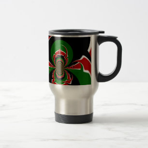 Mug De Voyage Un Motif du drapeau kényan dynamique : un art puis