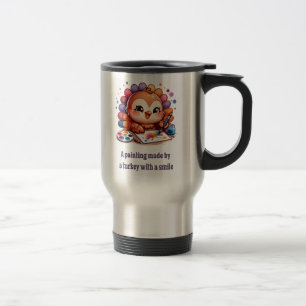 Mug De Voyage Un Tableau Fait Par Une Turquie Avec Un Sourire