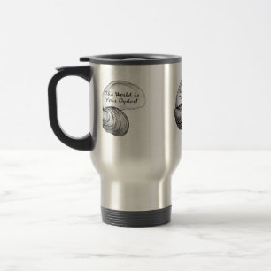 Mug De Voyage Une coquille d'huître avec l'énonciation "le mon