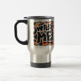Mug De Voyage Vache noire et orange sauvage moi