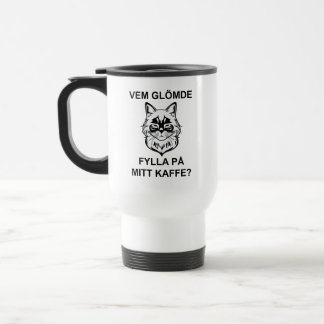 Mug De Voyage Vem glömde fylla på mitt kaffe