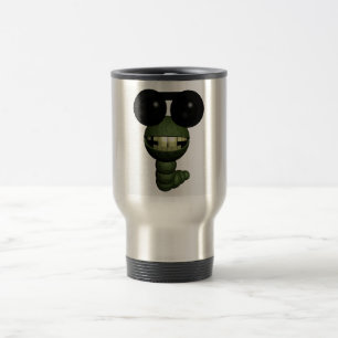 Mug De Voyage ver avec lunettes de soleil