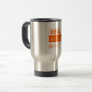 Mug De Voyage Véritable pièce Bitcoin