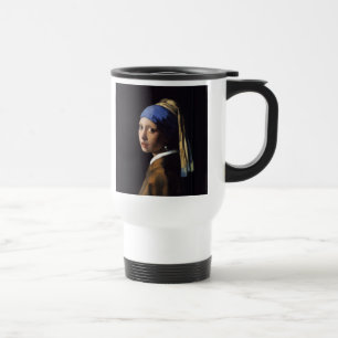 Mug De Voyage Vermeer Girl Pearl Élevant Masterpiece Peinture
