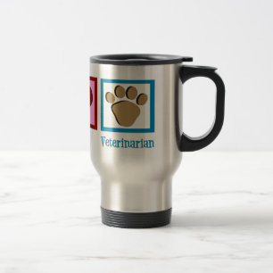 Mug De Voyage Vétérinaire d'amour de paix