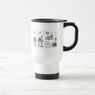 Mug De Voyage Vieille cinématographie antique vintage