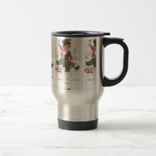 Mug De Voyage Vintage Happy Jour de la Saint Patrick Shamrock Ch