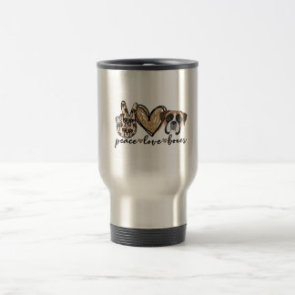 Mug De Voyage Vintage Peace Loxer Chien Amateurs de animal de co