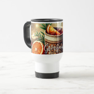 Mug De Voyage Vintage personnalisé Marché de Noël Vins Multiculé