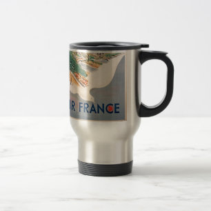 Mug De Voyage Vintage Tour Eiffel Paris Air Travel Publicité