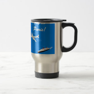 Mug De Voyage Vintage voyage d'air et de bateau
