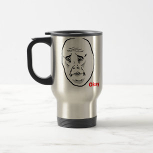 Mug De Voyage Visage correct Meme de rage de type