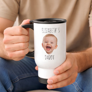 Mug De Voyage Visage de bébé personnalisé Photo de bébé qui rit