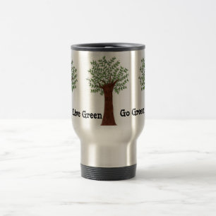 Mug De Voyage Vivez vert, allez vert
