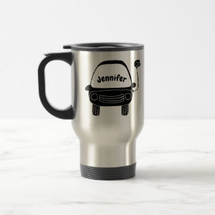 Mug De Voyage Voiture électrique Noir Cute Personnalisée