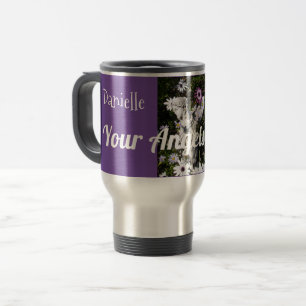 Mug De Voyage Vos anges sont toujours avec vous Floral Blue Ange