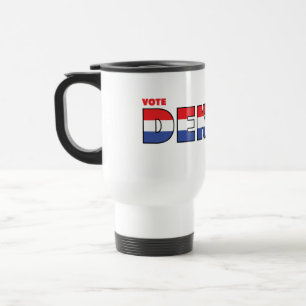 Mug De Voyage Vote Dekker 2010 élections blanc et bleu rouges